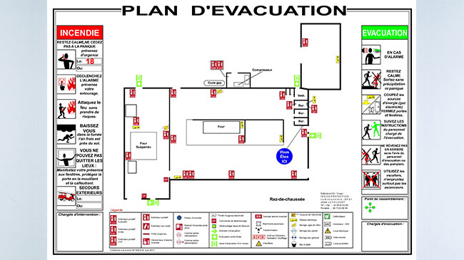 Plan d'évacuation